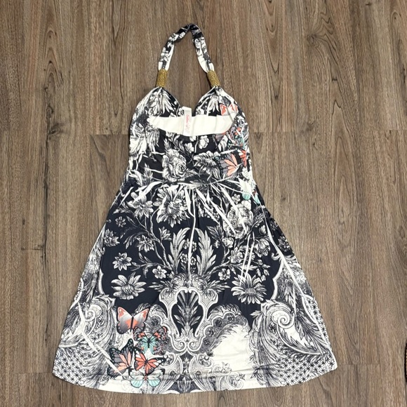 CHRISTINA LOVE Halter Dress Women’s Size Small Rhinestone On Front-Boho - Picture 3 of 6